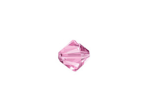 PRESTIGE Crystal Components 5328 6mm Bicone Bead Rose PRESTIGE Crystal Components 5328 6mm Bicone Bead Rose