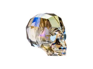 PRESTIGE 5750 13mm Skull Bead Crystal Iridescent Green PRESTIGE 5750 13mm Skull Bead Crystal Iridescent Green