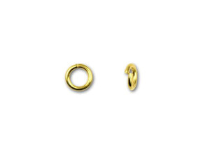 4.5mm Gold-Plated 21 Gauge Open Jump Ring 4.5mm Gold-Plated 21 Gauge Open Jump Ring