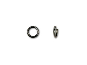 4.5mm Gunmetal-Plated 21 Gauge Open Jump Ring 4.5mm Gunmetal-Plated 21 Gauge Open Jump Ring