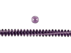 CzechMates Glass 6mm Tanzanite 2-Hole Lentil Bead Strand CzechMates Glass 6mm Tanzanite 2-Hole Lentil Bead Strand