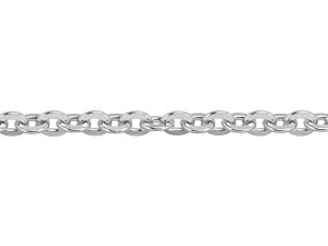 Thick Fancy Link Curb Chain Strap With Diamond Cut Accents 