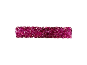 PRESTIGE Crystal Components 5951 30mm Fuchsia Fine Rocks Tube Bead without Ending