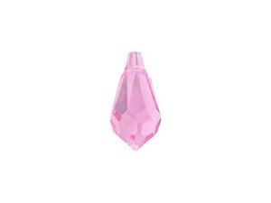 PRESTIGE Crystal Components 6000 11mm Teardrop Pendant Rose PRESTIGE Crystal Components 6000 11mm Teardrop Pendant Rose