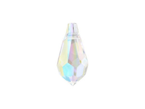 PRESTIGE Crystal Components 6000 13mm Teardrop Pendant Crystal AB PRESTIGE Crystal Components 6000 13mm Teardrop Pendant Crystal AB