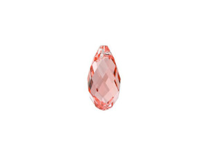 PRESTIGE Crystal Components 6010 13mm Briolette Pendant Rose Peach PRESTIGE Crystal Components 6010 13mm Briolette Pendant Rose Peach
