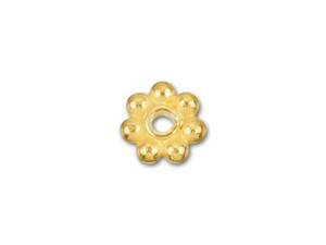 4mm Gold Vermeil Daisy Spacer 4mm Gold Vermeil Daisy Spacer