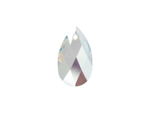PRESTIGE Crystal Components 6106 22mm Pear-Shaped Pendant Crystal Shimmer PRESTIGE Crystal Components 6106 22mm Pear-Shaped Pendant Crystal Shimmer