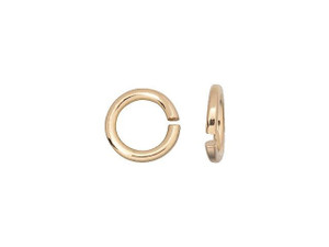 4mm Rose Gold-Plated 21 Gauge Open Jump Ring 4mm Rose Gold-Plated 21 Gauge Open Jump Ring