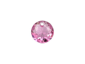 PRESTIGE Crystal Components 6430 10mm Classic Cut Pendant Rose PRESTIGE Crystal Components 6430 10mm Classic Cut Pendant Rose