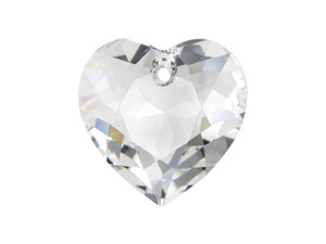 PRESTIGE Crystal Components 6432 15mm Heart Cut Pendant Crystal PRESTIGE Crystal Components 6432 15mm Heart Cut Pendant Crystal