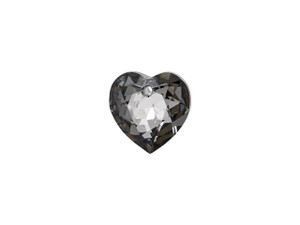PRESTIGE Crystal Components 6432 8mm Heart Cut Pendant Crystal Silver Night PRESTIGE Crystal Components 6432 8mm Heart Cut Pendant Crystal Silver Night
