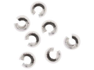 4mm Sterling Silver Crimp Cover 4mm Sterling Silver Crimp Cover