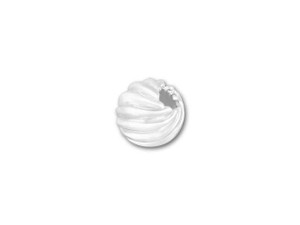 4mm Twisted Round Bead (Sterling Silver) 4mm Twisted Round Bead (Sterling Silver)
