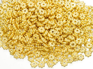 14K Gold Filled 3mm Glitter Beads, 0.8mm Hole, Wholesale Beads & Supplies, Jewelry Components & Findings