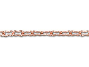 4x7mm Rose Gold-Plated Brass Peanut Chain by the Foot 4x7mm Rose Gold-Plated Brass Peanut Chain by the Foot