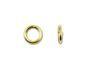 5.5mm Gold-Plated 21 Gauge Open Jump Ring 5.5mm Gold-Plated 21 Gauge Open Jump Ring