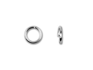 5.5mm Silver-Plated 21 Gauge Open Jump Ring 5.5mm Silver-Plated 21 Gauge Open Jump Ring
