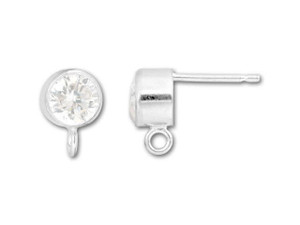 5mm Cubic Zirconia Post Earring (1 Pair) 5mm Cubic Zirconia Post Earring (1 Pair)