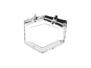 PRESTIGE Crystal Components Rhodium-Plated Setting for 4933 27mm Tilted Dice Fancy Stone PRESTIGE Crystal Components Rhodium-Plated Setting for 4933 27mm Tilted Dice Fancy Stone