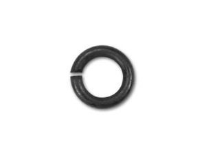5mm Matte Black-Plated Open Jump Ring - 18 Gauge 5mm Matte Black-Plated Open Jump Ring - 18 Gauge