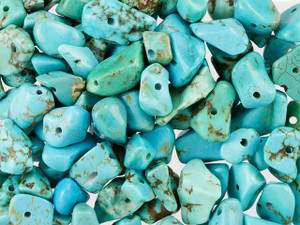 Synthetic Chinese Turquoise Loose Gemstone Chip Beads 100g Bag Synthetic Chinese Turquoise Loose Gemstone Chip Beads 100g Bag