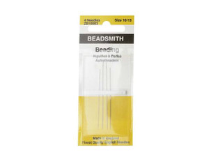  The Beadsmith Big Eye Beading Needles, 5 inches, 4 per Card,  Sharp Points, Use for General Sewing, Weaving and Embroidery, Very Easy to  Thread : Arts, Crafts & Sewing