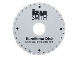 The Beadsmith Kumihimo Round Braiding Foam Disk with Instructions The Beadsmith Kumihimo Round Braiding Foam Disk with Instructions