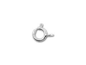 Sterling Silver Spring Ring Clasp 10mm with open loop