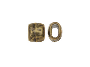 TierraCast 4x2mm (ID) Brass Oxide Finish Pewter Barrel Spacer Bead TierraCast 4x2mm (ID) Brass Oxide Finish Pewter Barrel Spacer Bead