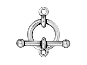 TierraCast 5/8-Inch Antique Silver-Plated Pewter Anna's Toggle and Clasp 21x15.5mm TierraCast 5/8-Inch Antique Silver-Plated Pewter Anna's Toggle and Clasp 21x15.5mm