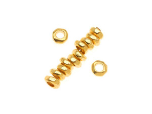 TierraCast 5mm Gold-Plated Pewter Nugget Spacer Bead with 2mm Hole TierraCast 5mm Gold-Plated Pewter Nugget Spacer Bead with 2mm Hole
