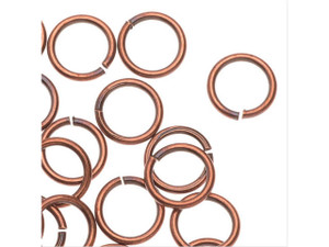 TierraCast 6mm Copper-Plated Brass Open Round Jump Ring TierraCast 6mm Copper-Plated Brass Open Round Jump Ring