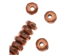 TierraCast Antique Copper 5mm Nugget Heishi Spacer TierraCast Antique Copper 5mm Nugget Heishi Spacer