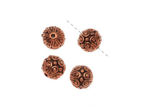 TierraCast Antique Copper Casbah Round Bead