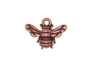 TierraCast Antique Copper Honey Bee Charm
