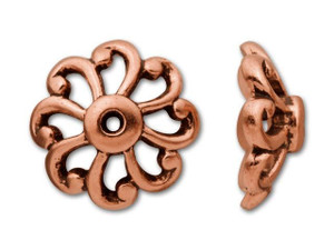 TierraCast Antique Copper Open Scalloped Bead Cap TierraCast Antique Copper Open Scalloped Bead Cap