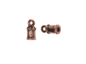 TierraCast Antique Copper-Plated Pewter 2mm Palace Cord End Cap