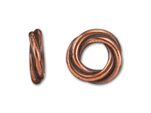 TierraCast Antique Copper-Plated Pewter Medium Love Knot Spacer TierraCast Antique Copper-Plated Pewter Medium Love Knot Spacer