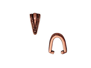 TierraCast Antique Copper-Plated Royal Pinch Bail