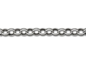 6mm Antique Silver-Plated Brass Rolo Chain by the Foot 6mm Antique Silver-Plated Brass Rolo Chain by the Foot
