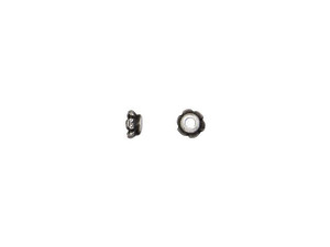 TierraCast Antique Pewter 4mm Scalloped Bead Cap TierraCast Antique Pewter 4mm Scalloped Bead Cap