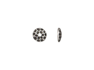 TierraCast Antique Pewter 6mm Round Hammered Bead Cap TierraCast Antique Pewter 6mm Round Hammered Bead Cap