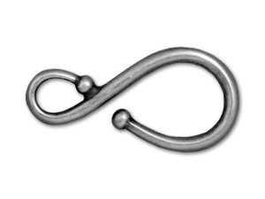 TierraCast Antique Pewter Large Classic Hook Clasp TierraCast Antique Pewter Large Classic Hook Clasp