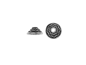 TierraCast Antique Pewter Lotus Bead Cap TierraCast Antique Pewter Lotus Bead Cap