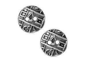 TierraCast Antique Pewter Round Coin Button
