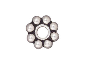 TierraCast Antique Silver 8mm Large Hole Spacer TierraCast Antique Silver 8mm Large Hole Spacer