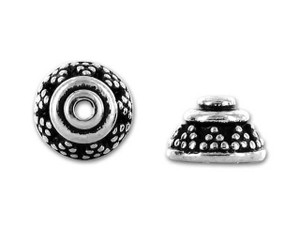 TierraCast Antique Silver Bali-Style Bead Cap TierraCast Antique Silver Bali-Style Bead Cap