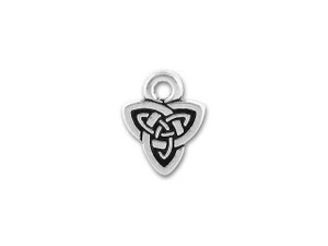 TierraCast Antique Silver Celtic Triad Charm