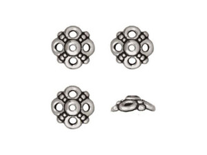 TierraCast Antique Silver Clover Bead Cap TierraCast Antique Silver Clover Bead Cap